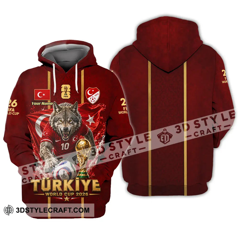 Unisex Shirt - Custom Turkiye World Cup 2026 Shirt - Hoodie / S - T-shirt