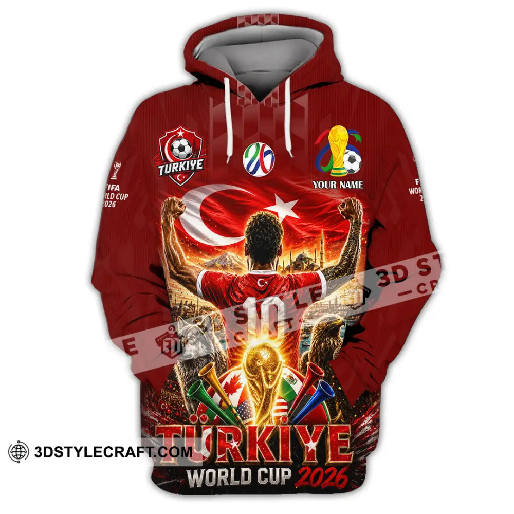 Unisex Shirt - Custom Turkiye World Cup 2026 Shirt - Hoodie / S - T-shirt