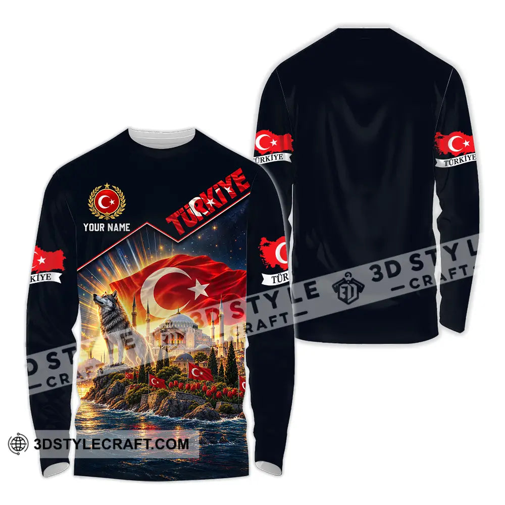 Unisex Shirt - Custom Turkiye Shirt - Long Sleeve Shirt / S - T-shirt