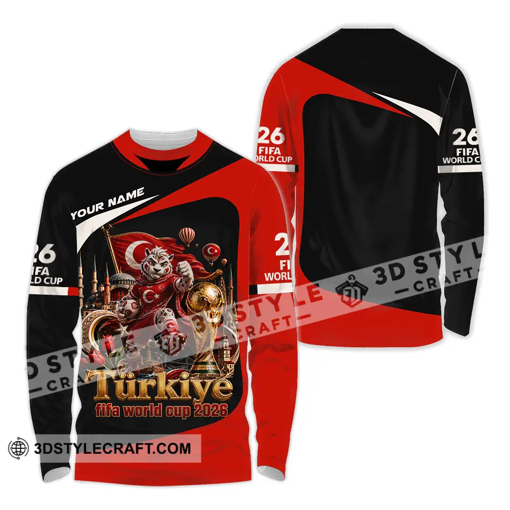 Unisex Shirt - Custom Turkiye World Cup 2026 Shirt - Long Sleeve Shirt / S - T-shirt
