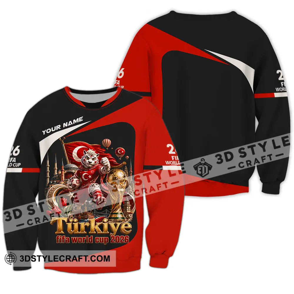 Unisex Shirt - Custom Turkiye World Cup 2026 Shirt - Long Sleeve / S - T-shirt