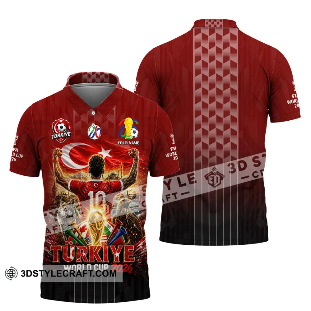 Unisex Shirt - Custom Turkiye World Cup 2026 Shirt - Polo Shirt / S - T-shirt