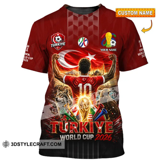 Unisex Shirt - Custom Turkiye World Cup 2026 Shirt - T-shirt