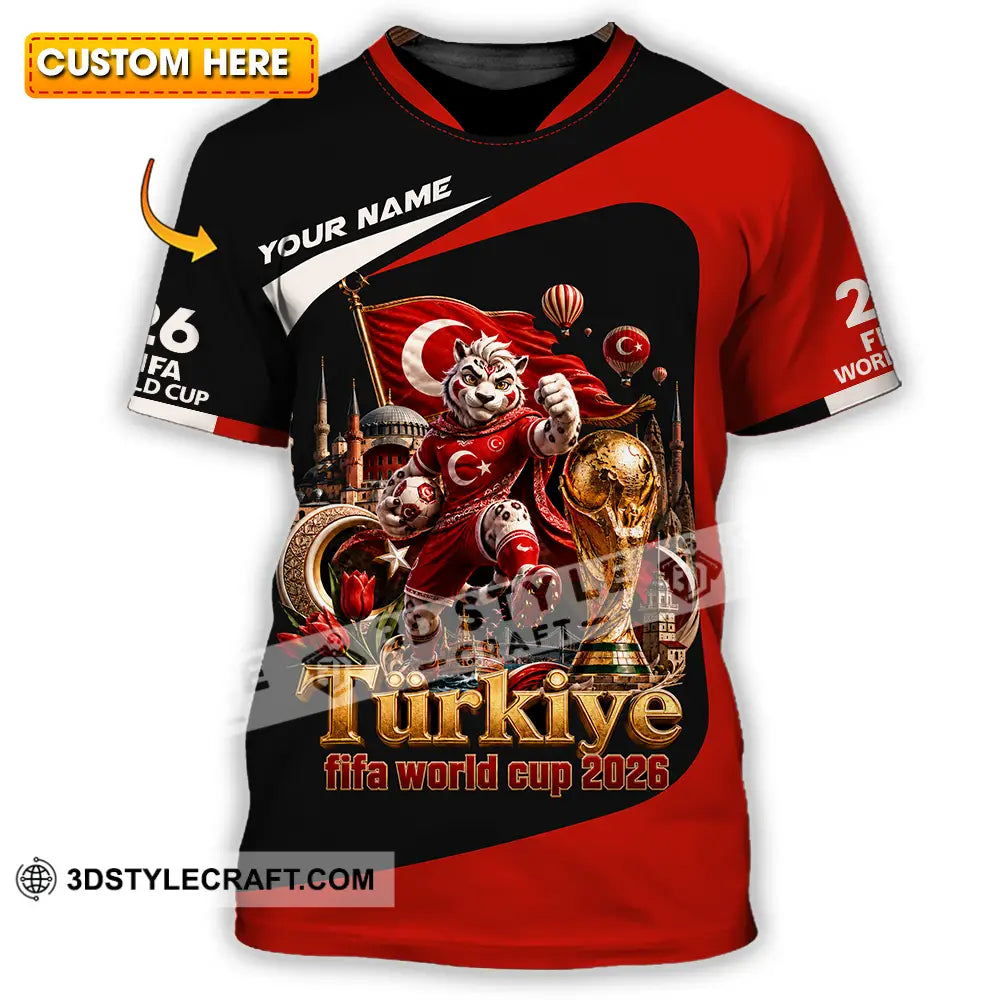 Unisex Shirt - Custom Turkiye World Cup 2026 Shirt - T-shirt