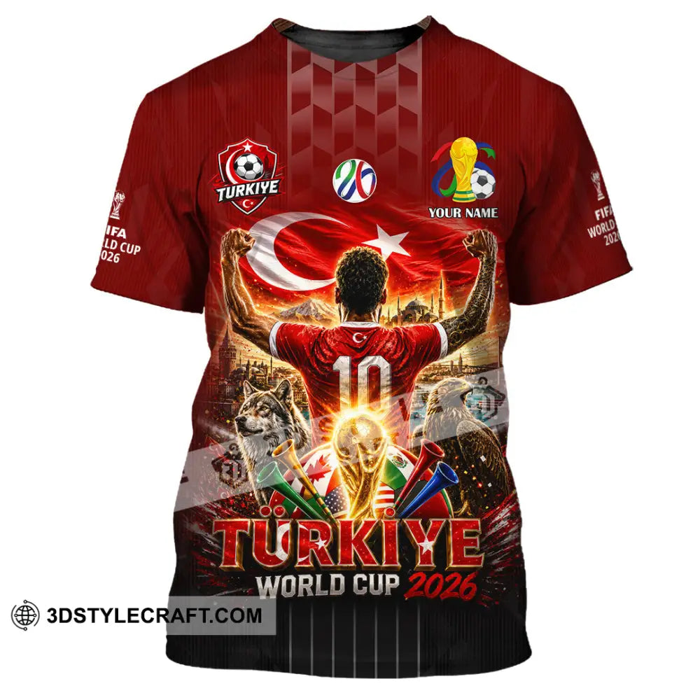 Unisex Shirt - Custom Turkiye World Cup 2026 Shirt - T-Shirt / S - T-shirt