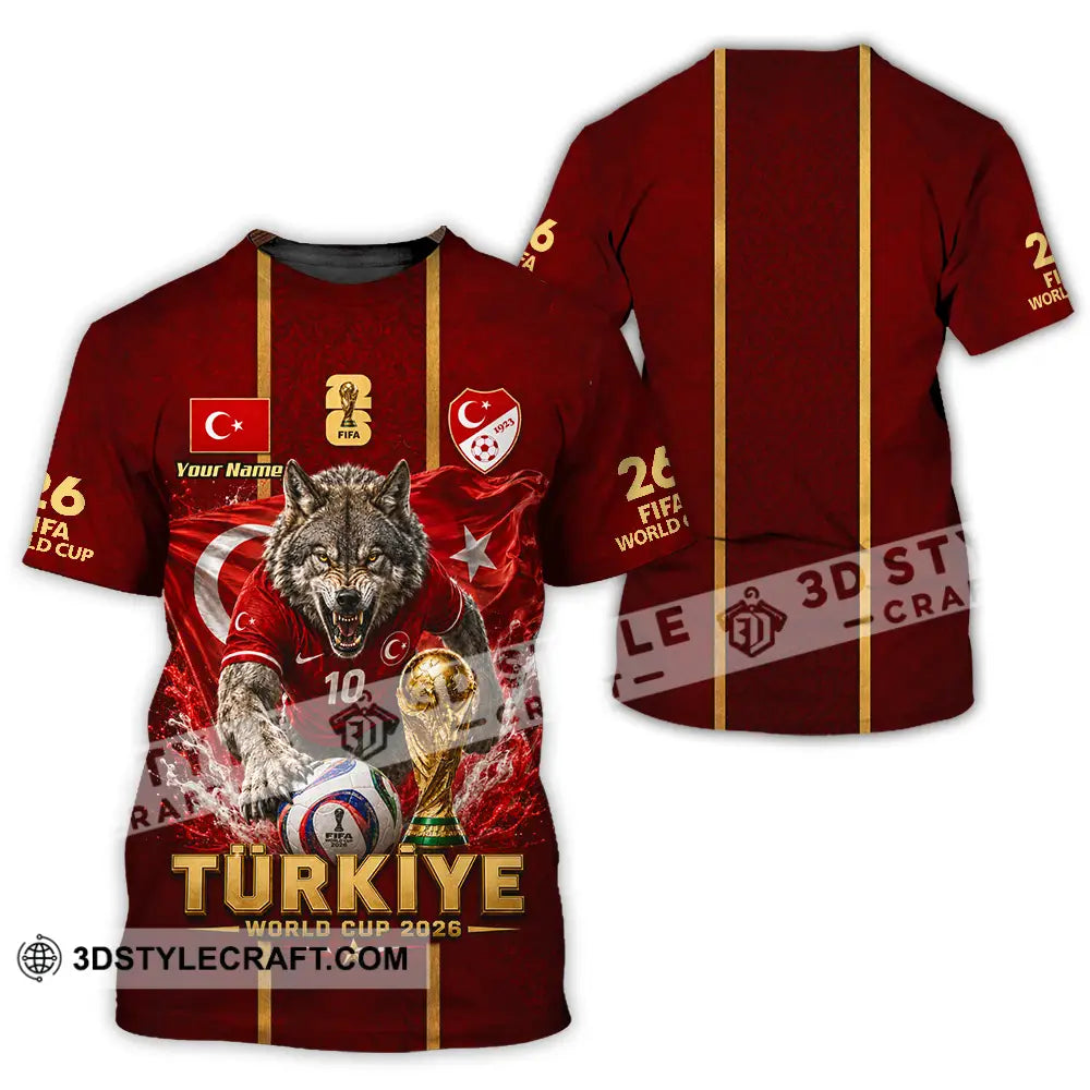 Unisex Shirt - Custom Turkiye World Cup 2026 Shirt - T-Shirt / S - T-shirt