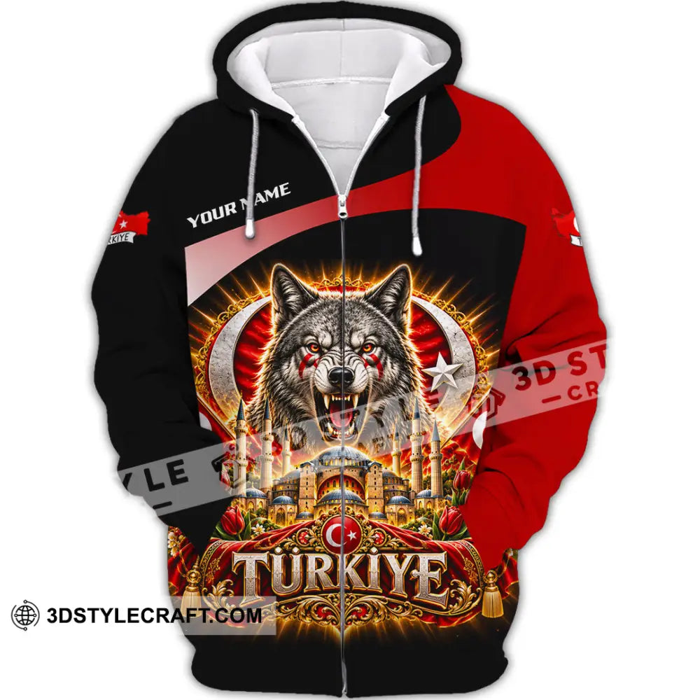 Unisex Shirt - Custom Turkiye Shirt - Zipper Hoodie / S - T-shirt