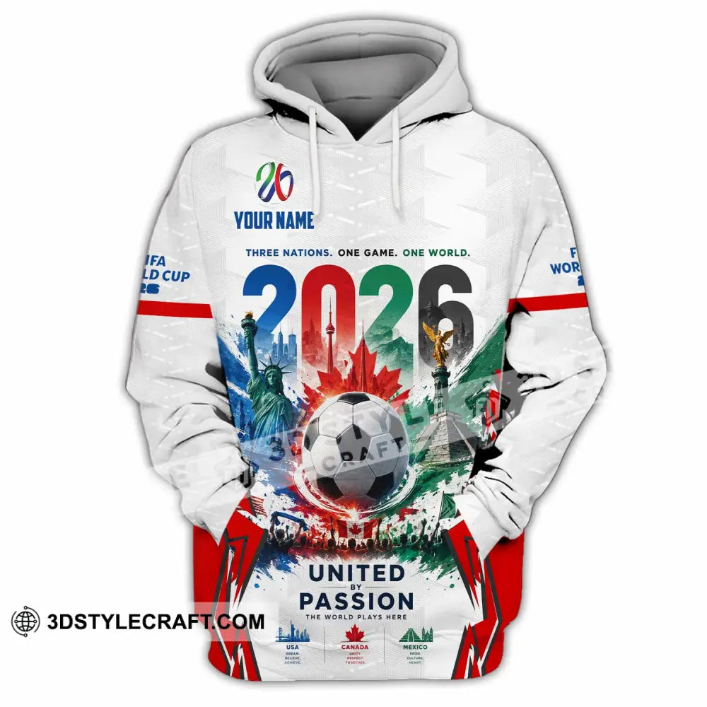 Unisex Shirt - Custom United By Passion World Cup 2026 Shirt - Hoodie / S - T-shirt