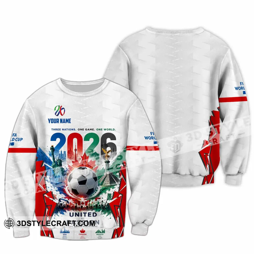 Unisex Shirt - Custom United By Passion World Cup 2026 Shirt - Long Sleeve / S - T-shirt