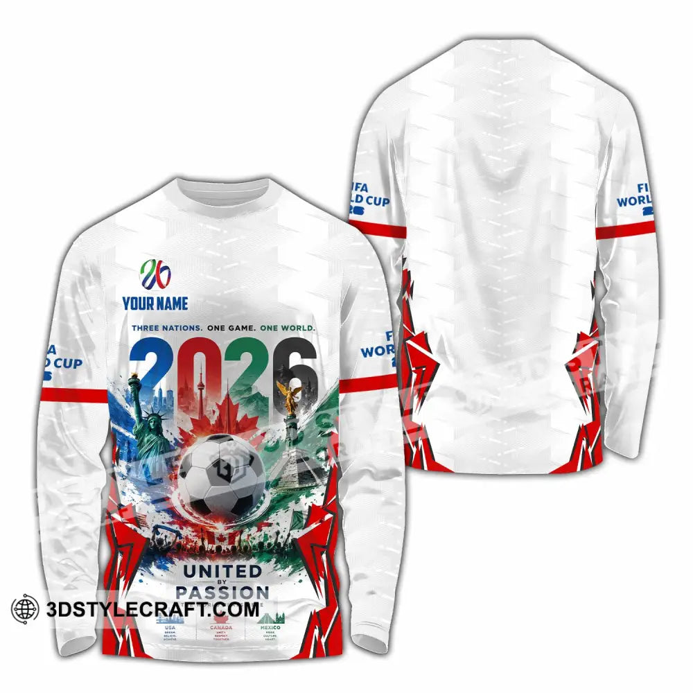 Unisex Shirt - Custom United By Passion World Cup 2026 Shirt - Long Sleeve Shirt / S - T-shirt