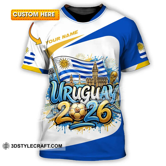 Unisex Shirt - Custom Uruguay 3D Shirt style option 1