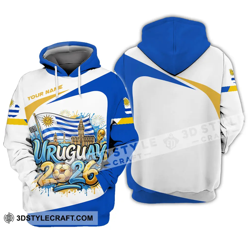 Unisex Shirt - Custom Uruguay World Cup 2026 3D Shirt Hoodie / S T-shirt