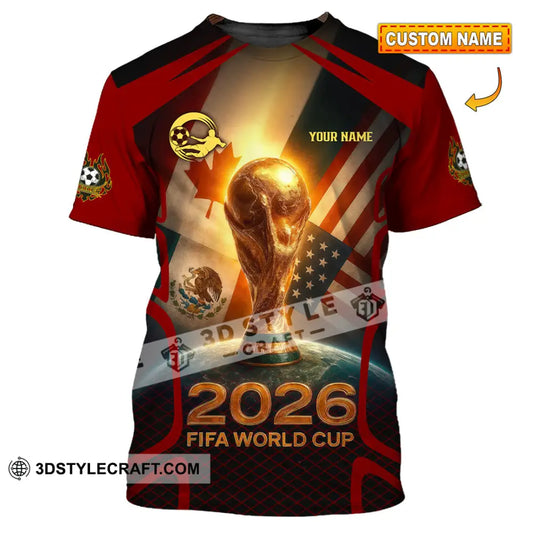 Unisex Shirt - Custom USA Canada World Cup 2026 3D Shirt T-shirt
