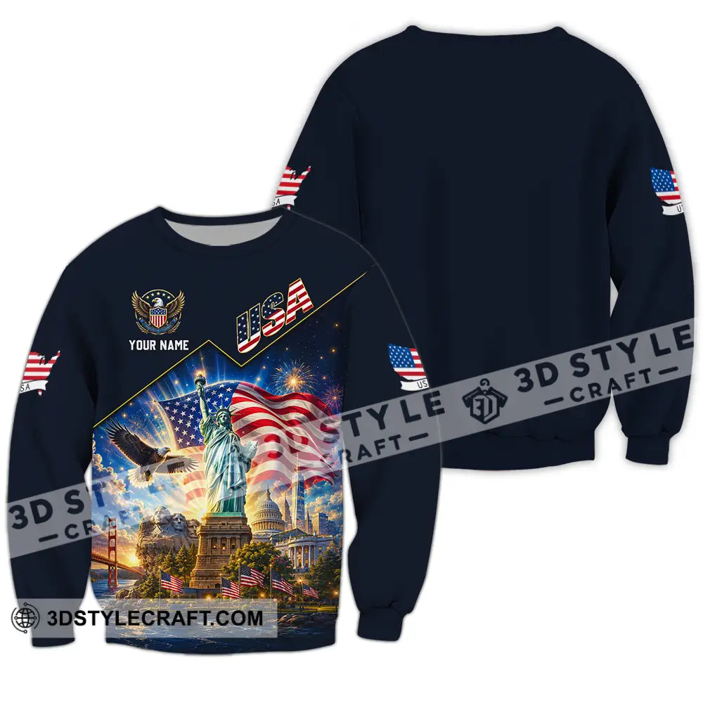 Unisex Shirt - Custom USA Shirt - Long Sleeve / S - T-shirt