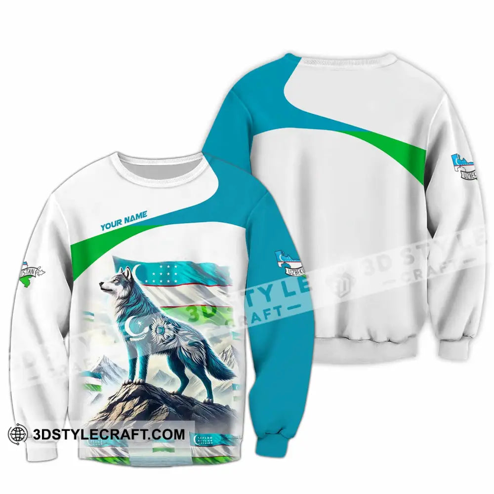 Unisex Shirt - Custom Uzbekistan Shirt - Long Sleeve / S - T-shirt