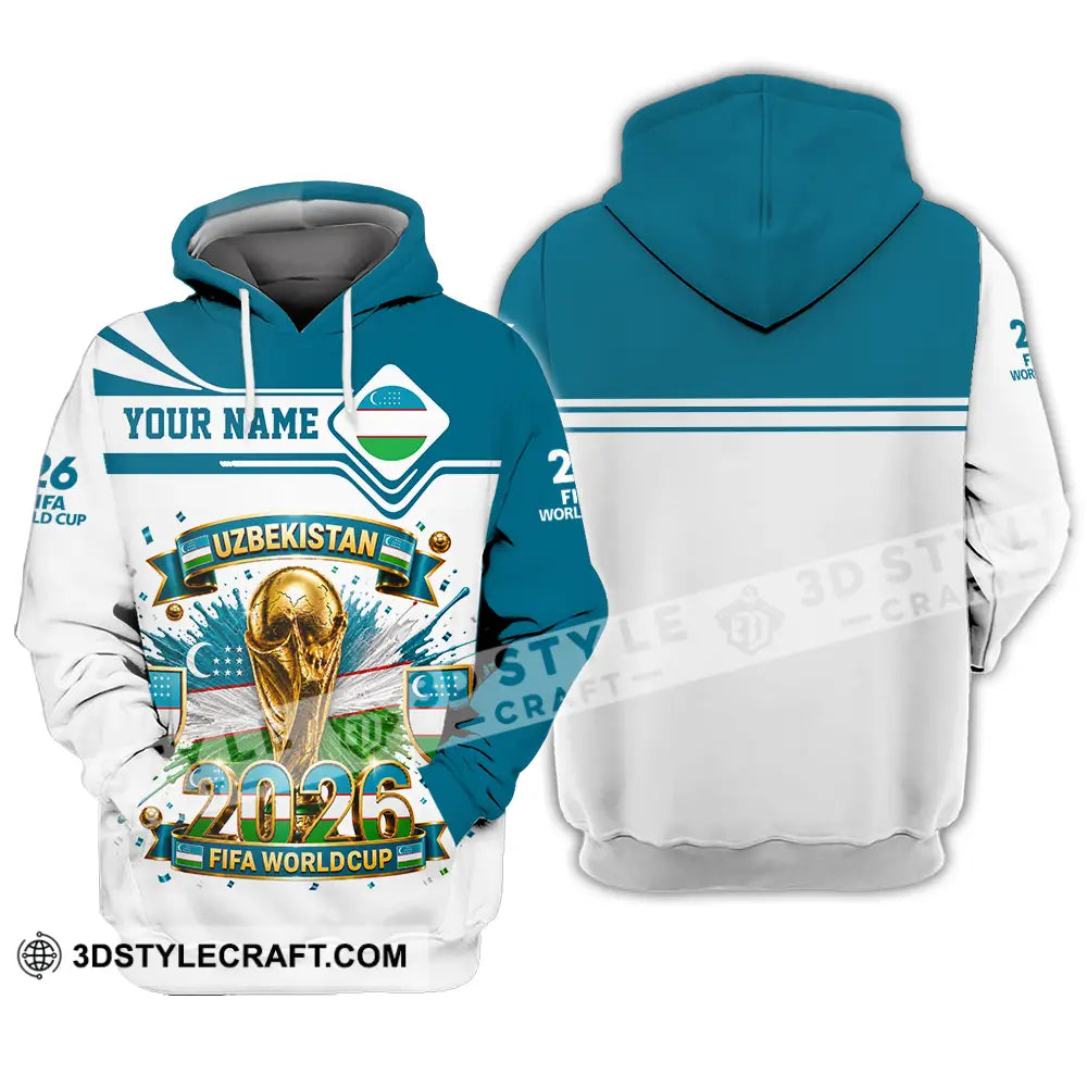 Unisex Shirt - Custom Uzbekistan World Cup 2026 Shirt - Hoodie / S - T-shirt