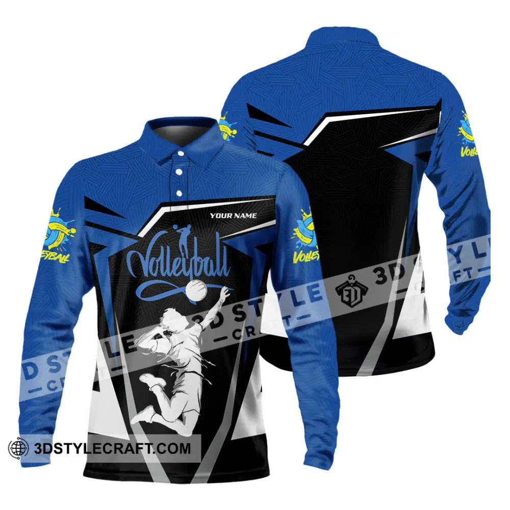 Unisex Shirt - Custom Volleyball 3D Shirt - Long Sleeve Polo / S - T-shirt