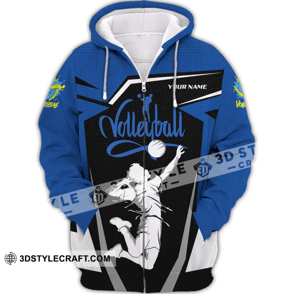 Unisex Shirt - Custom Volleyball 3D Shirt - Zipper Hoodie / S - T-shirt