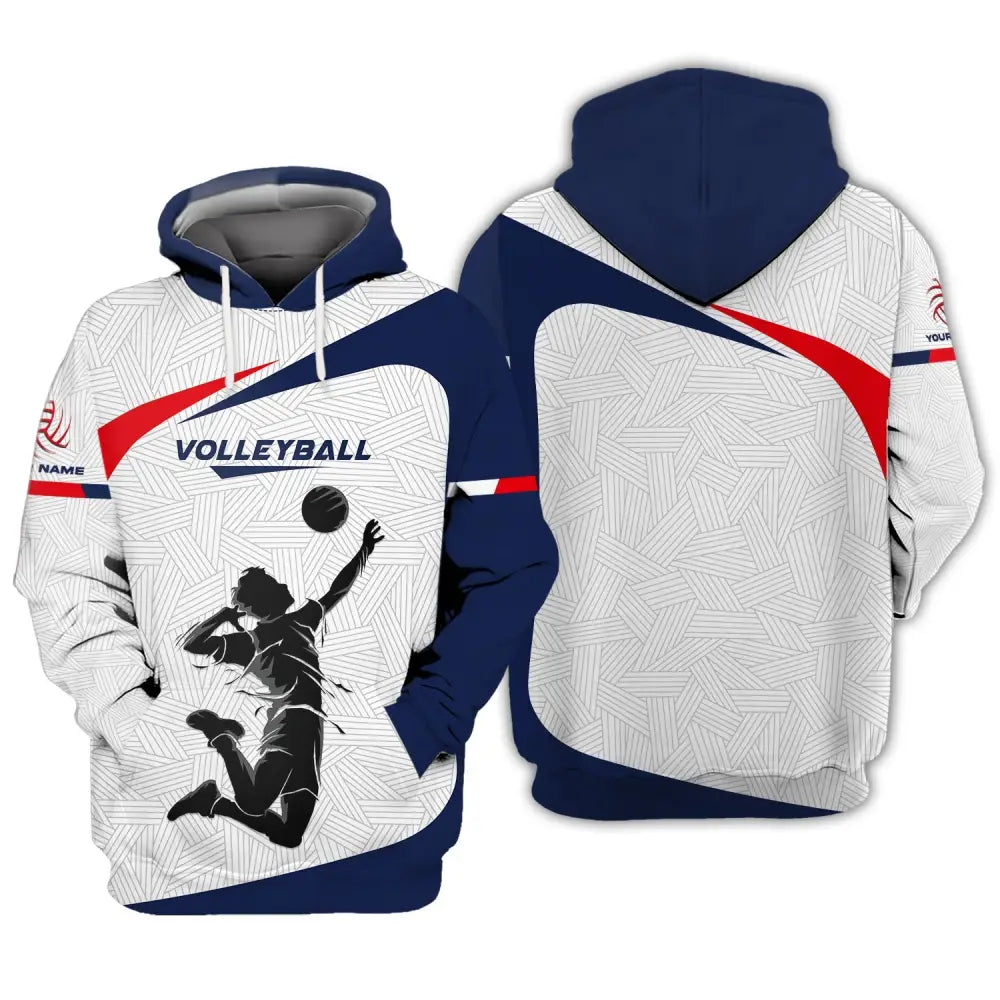 Unisex Shirt Custom Volleyball Hoodie Team T-Shirt Gift For Players / S