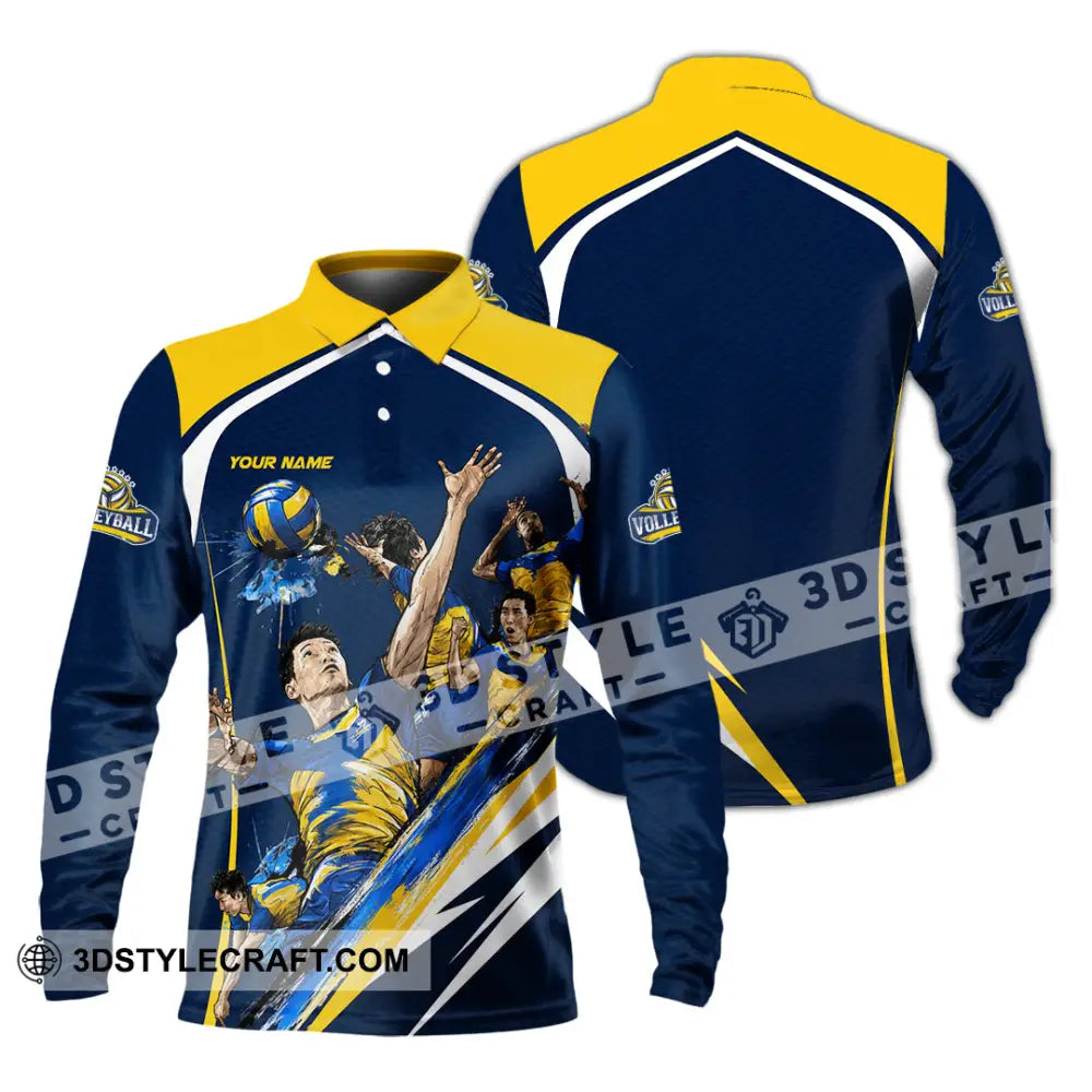 Unisex Shirt - Custom Volleyball Shirt - Long Sleeve Polo / S - T-shirt