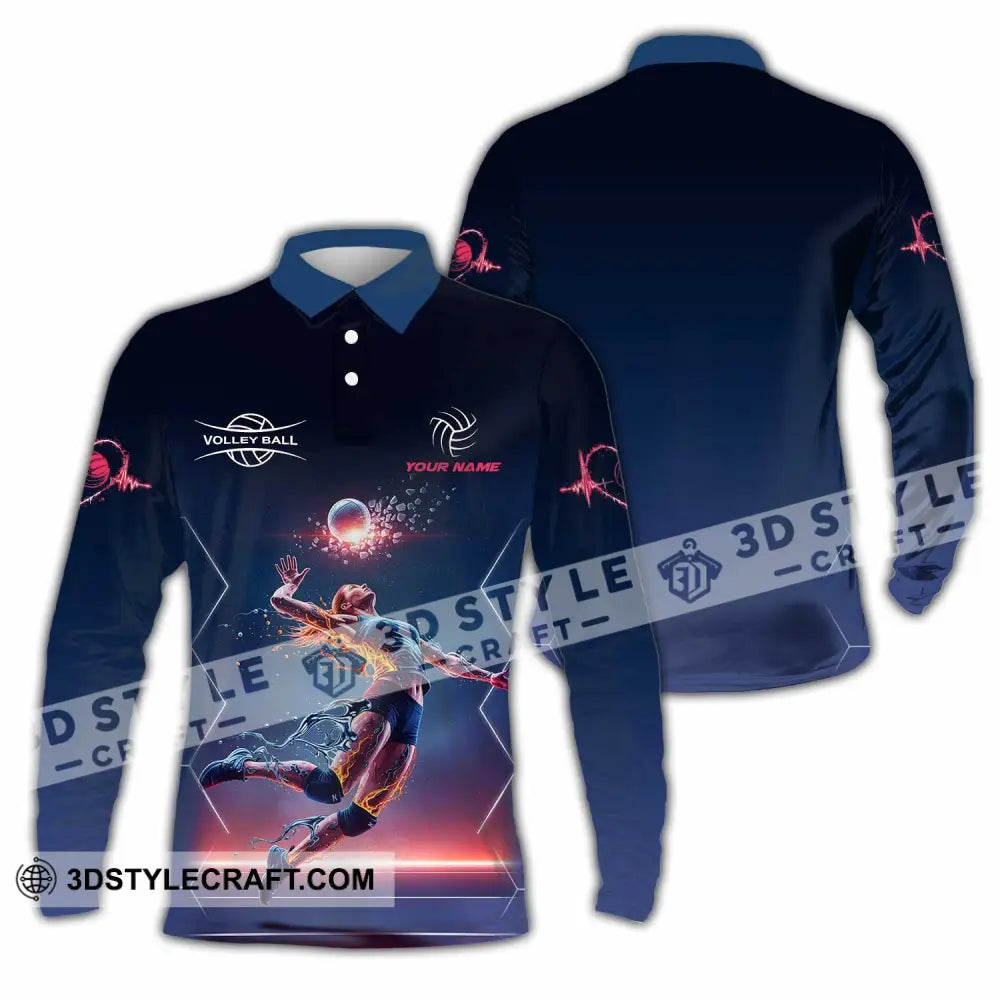Unisex Shirt Custom Volleyball Shirt Long Sleeve Polo / S T shirt