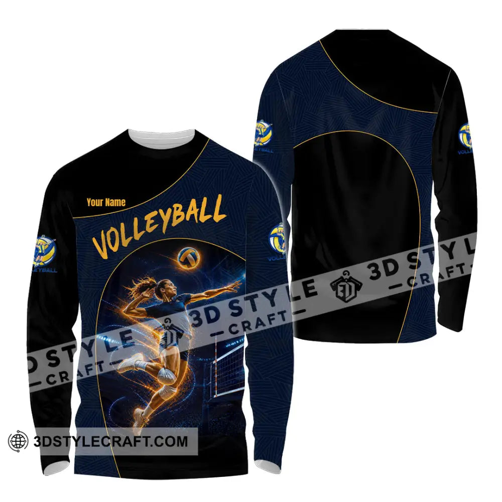 Unisex Shirt - Custom Volleyball Shirt - Long Sleeve Shirt / S - T-shirt