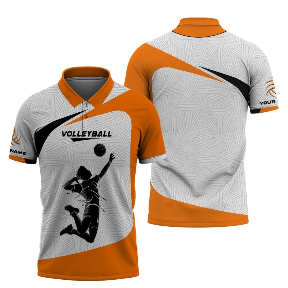 Unisex Shirt Custom Volleyball Polo Team T-Shirt Gift For Players / S