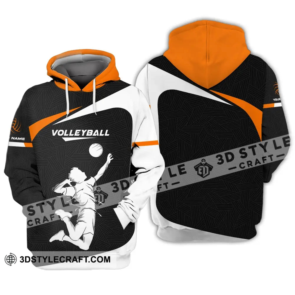 Unisex Shirt Custom Volleyball Sweater T-Shirt For Team Gift Players Hoodie / S