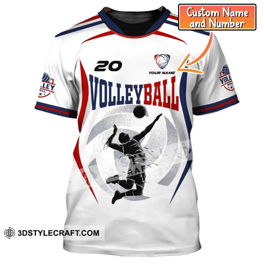 Unisex Shirt Custom Volleyball T-Shirt For Club Gift Players