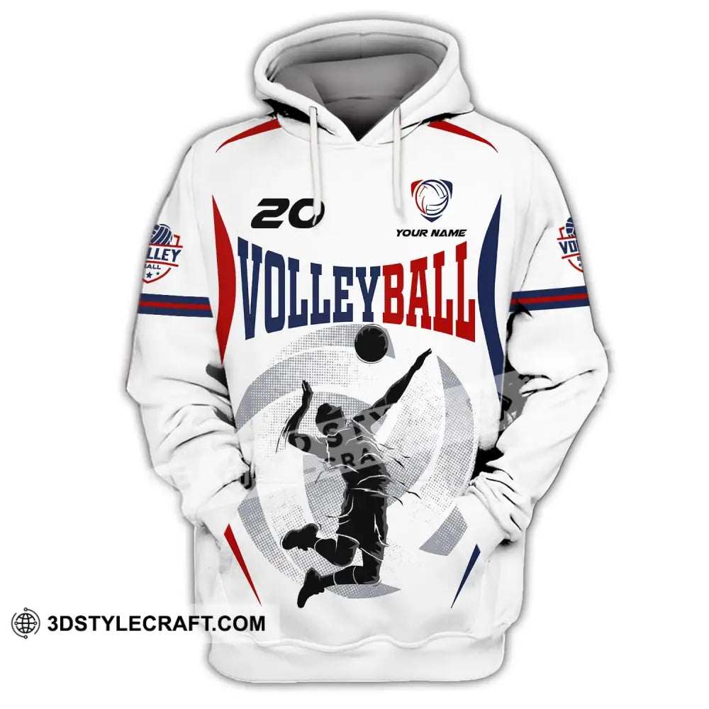 Unisex Shirt Custom Volleyball T-Shirt For Club Gift Players Hoodie / S