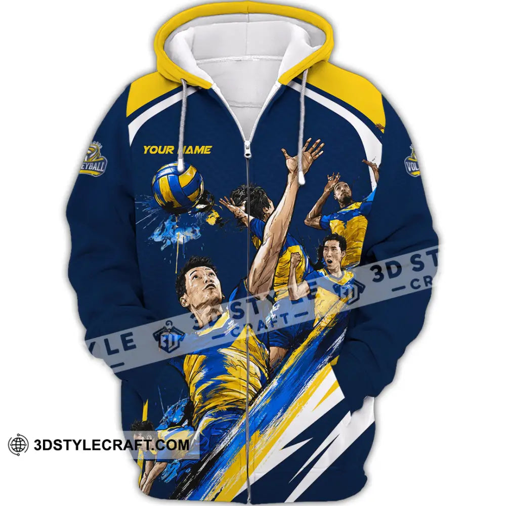 Unisex Shirt - Custom Volleyball Shirt - Zipper Hoodie / S - T-shirt