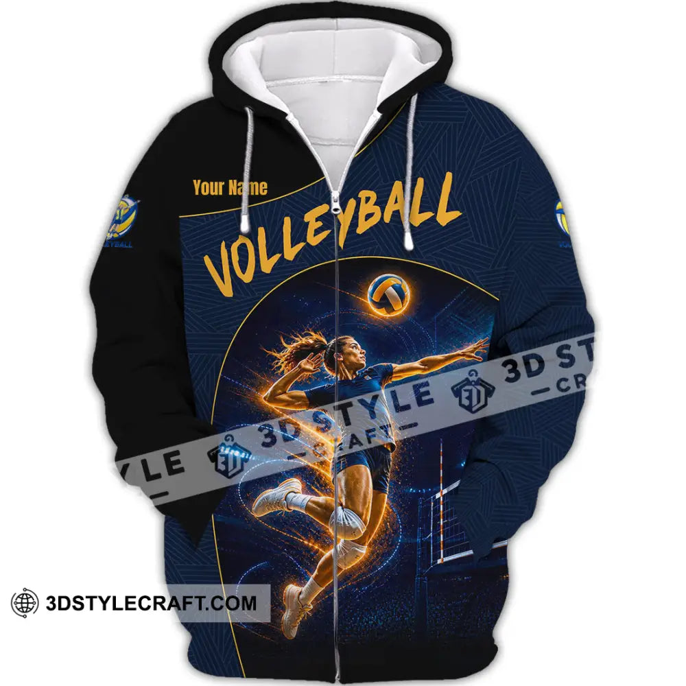 Unisex Shirt - Custom Volleyball Shirt - Zipper Hoodie / S - T-shirt