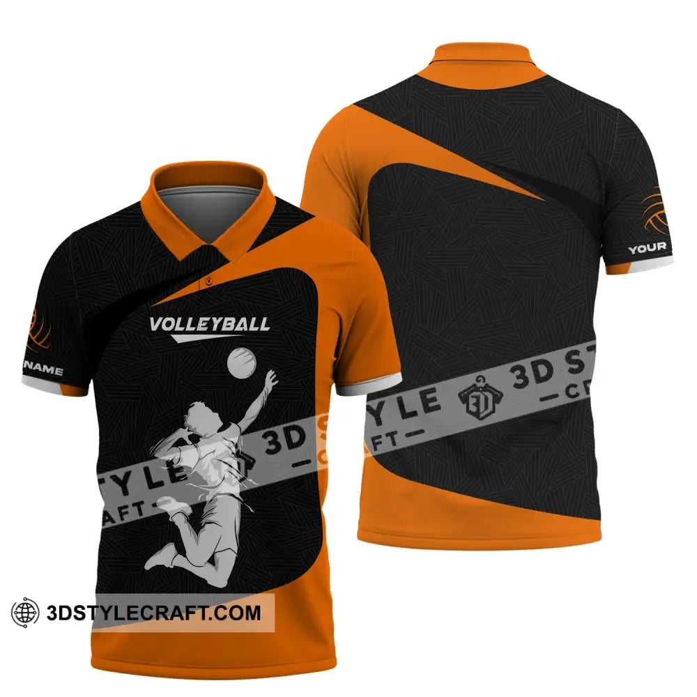 Unisex Shirt Custom Volleyball Zipper Hoodie T-Shirt For Team Gift Players Polo / S