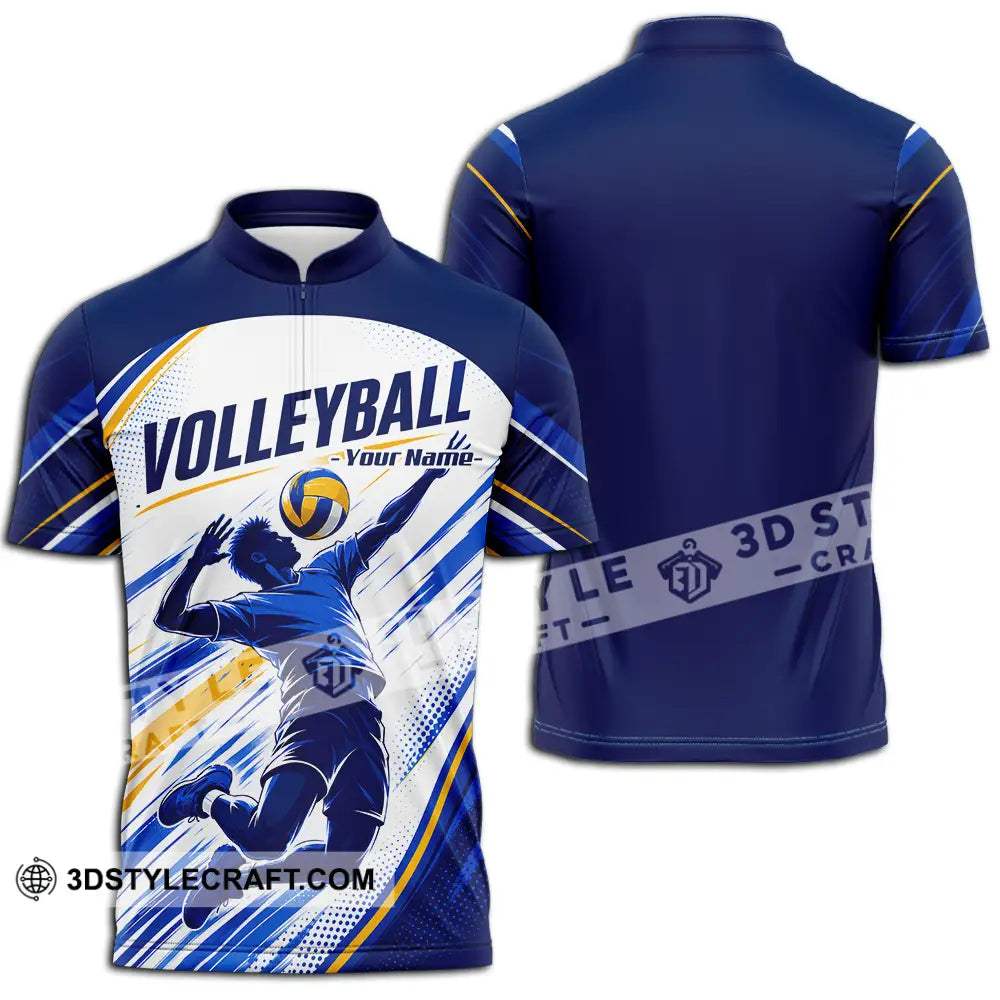 Unisex Shirt - Custom Volleyball Shirt - Zipper Polo Shirt / S - T-shirt