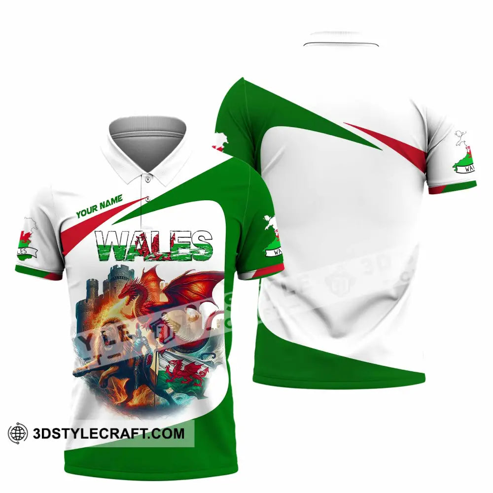 Unisex Shirt - Custom Wales Shirt Polo Shirt / S T-shirt