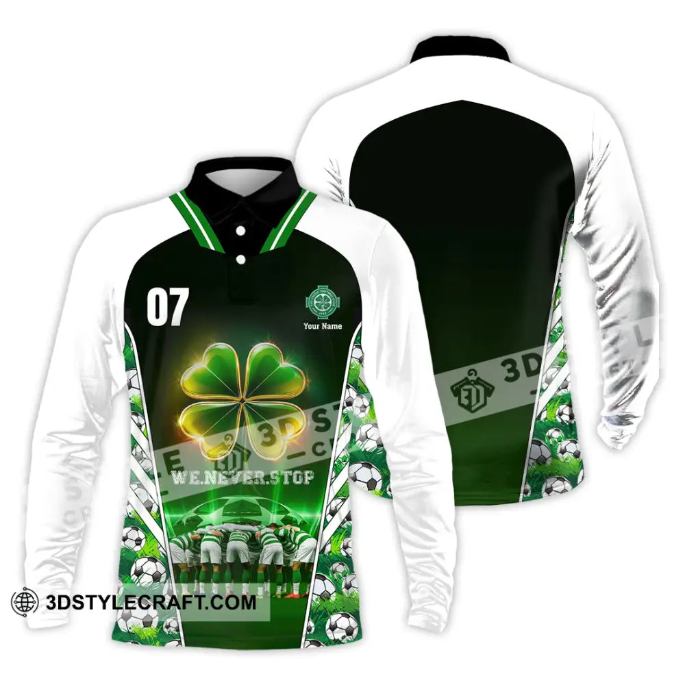 Unisex Shirt - Custom We Never Stop Sport Shirt Long Sleeve Polo / S T-shirt