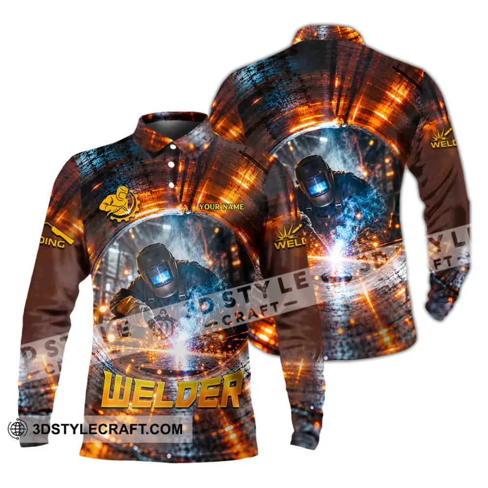 Unisex Shirt - Custom Welder Shirt - Long Sleeve Polo / S - T-shirt