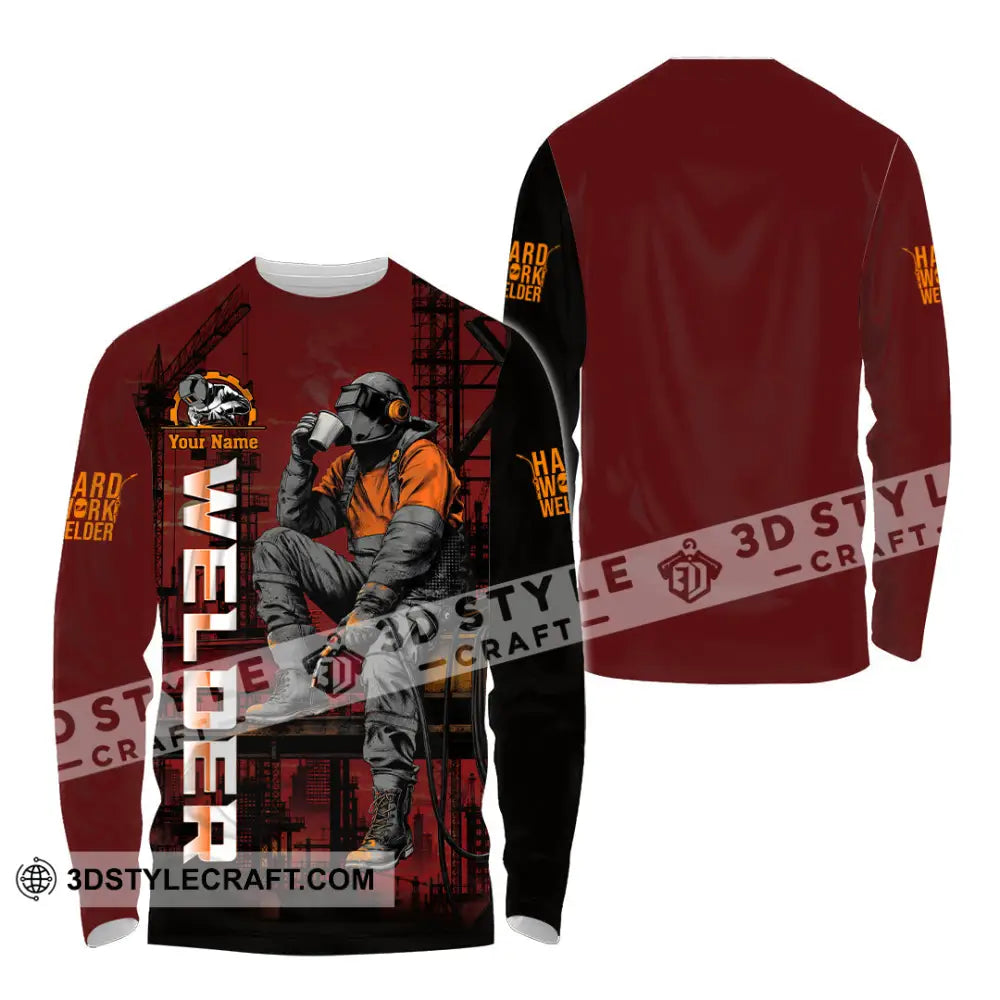 Unisex Shirt - Custom Welder Shirt - Long Sleeve Shirt / S - T-shirt
