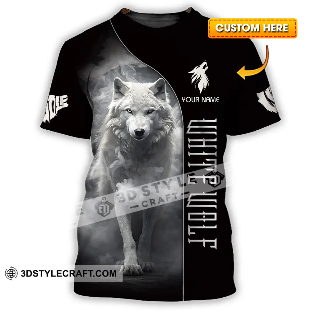 Unisex Shirt - Custom White Wolf 3D Shirt T-shirt