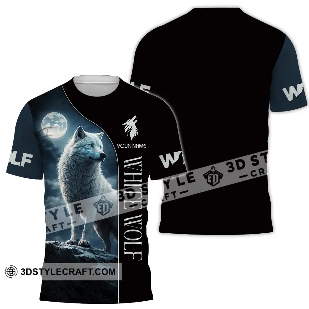 Unisex Shirt - Custom White Wolf 3D Shirt T-Shirt / S T-shirt