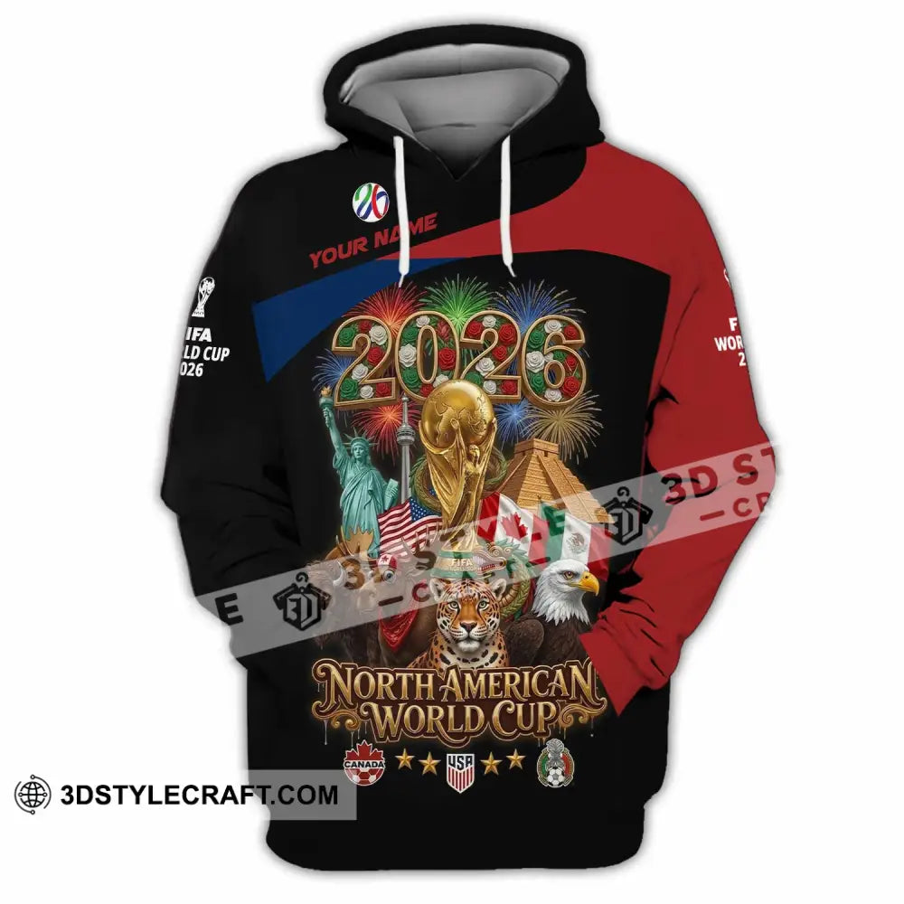 Unisex Shirt - Custom World Cup 2026 3D Shirt - Hoodie / S - T-shirt