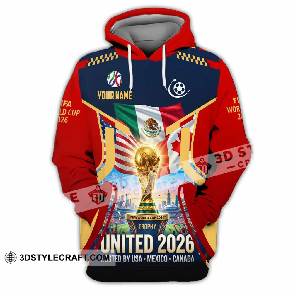 Unisex Shirt - Custom World Cup 2026 3D Shirt - Hoodie / S - T-shirt