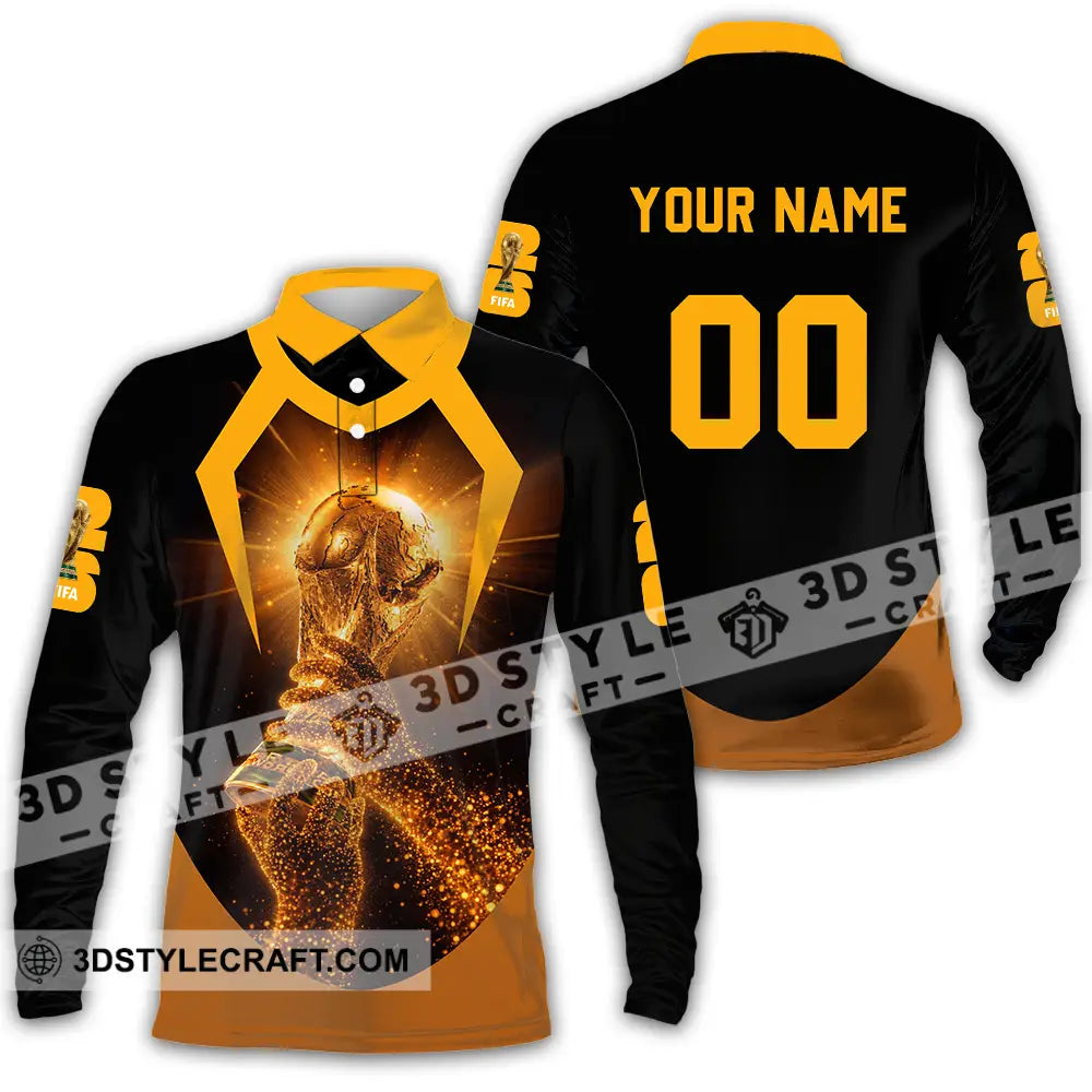 Unisex Shirt - Custom World Cup 2026 3D Shirt Long Sleeve Polo / S T-shirt
