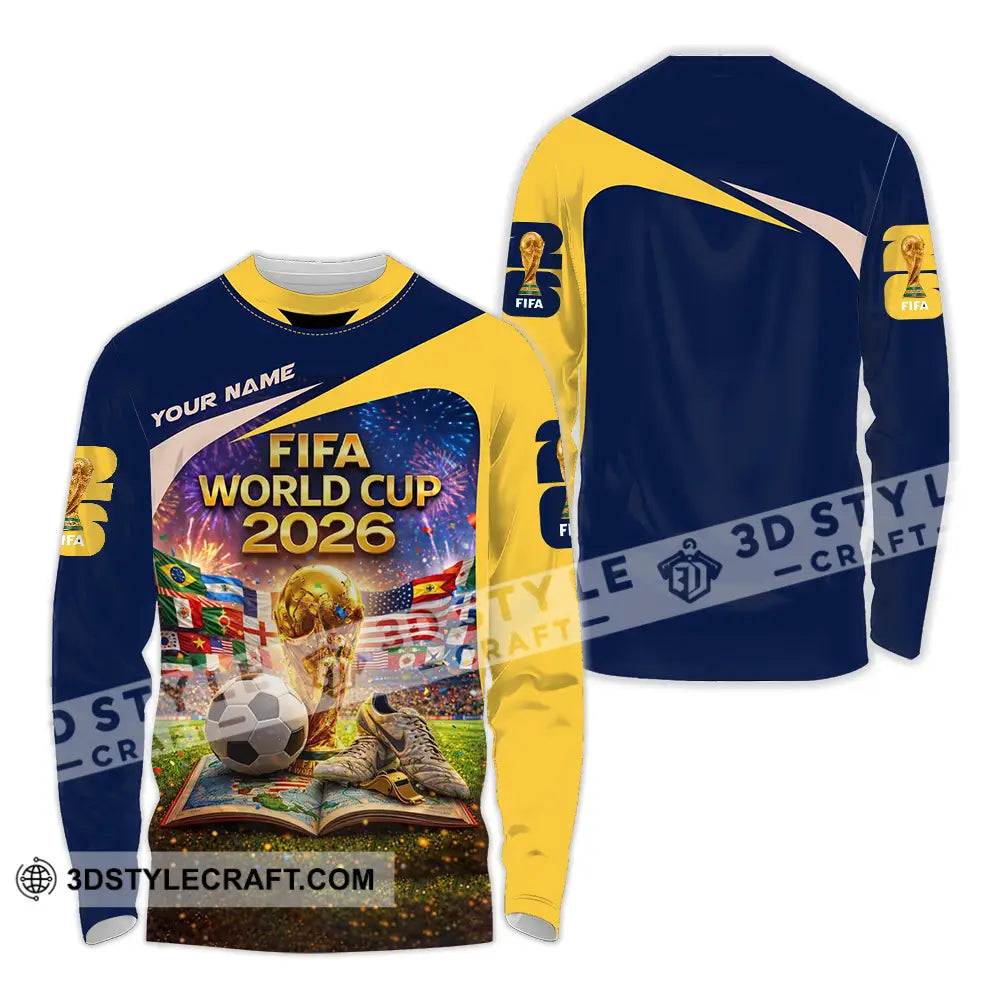 Unisex Shirt - Custom World Cup 2026 3D Shirt Long Sleeve Shirt / S T-shirt