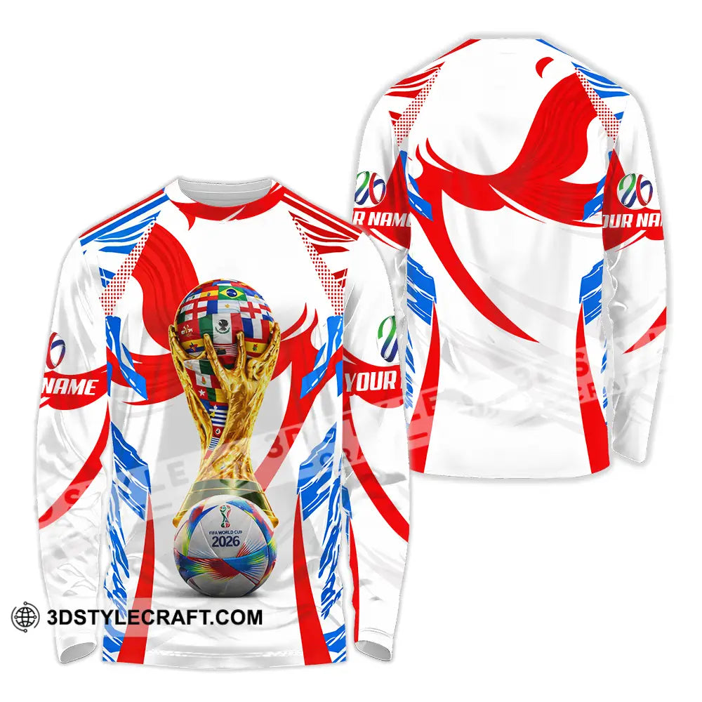 Unisex Shirt - Custom World Cup 2026 3D Shirt Long Sleeve Shirt / S T-shirt