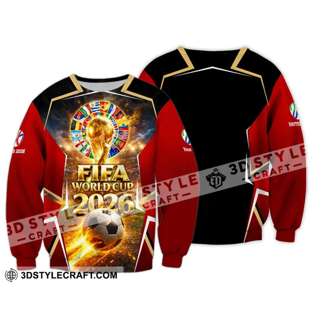 Unisex Shirt - Custom World Cup 2026 3D Shirt - Long Sleeve / S - T-shirt