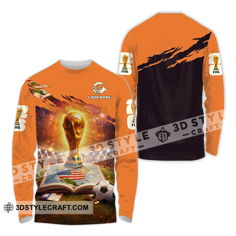 Unisex Shirt - Custom World Cup 2026 3D Shirt Long Sleeve Shirt / S T-shirt
