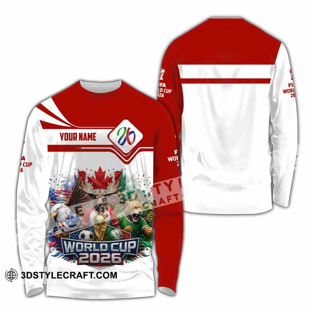 Unisex Shirt - Custom World Cup 2026 3D Shirt - Long Sleeve Shirt / S - T-shirt