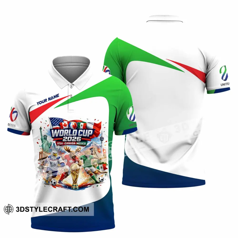 Unisex Shirt - Custom World Cup 2026 3D Shirt Polo Shirt / S T-shirt