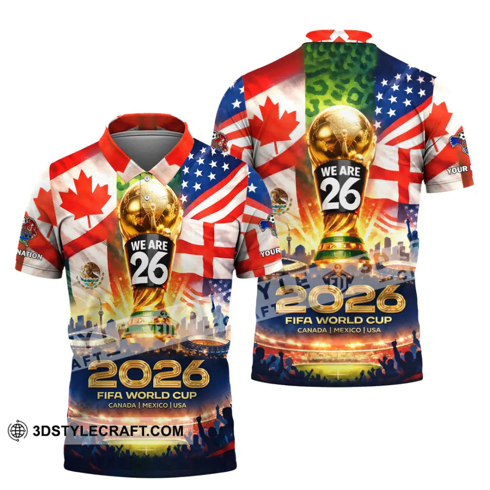 Unisex Shirt - Custom World Cup 2026 3D Shirt Polo Shirt / S T-shirt